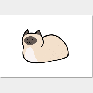 Siamese Cat Loaf Posters and Art